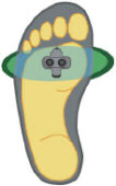Foot distribution pressure point