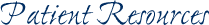 Patient Resources